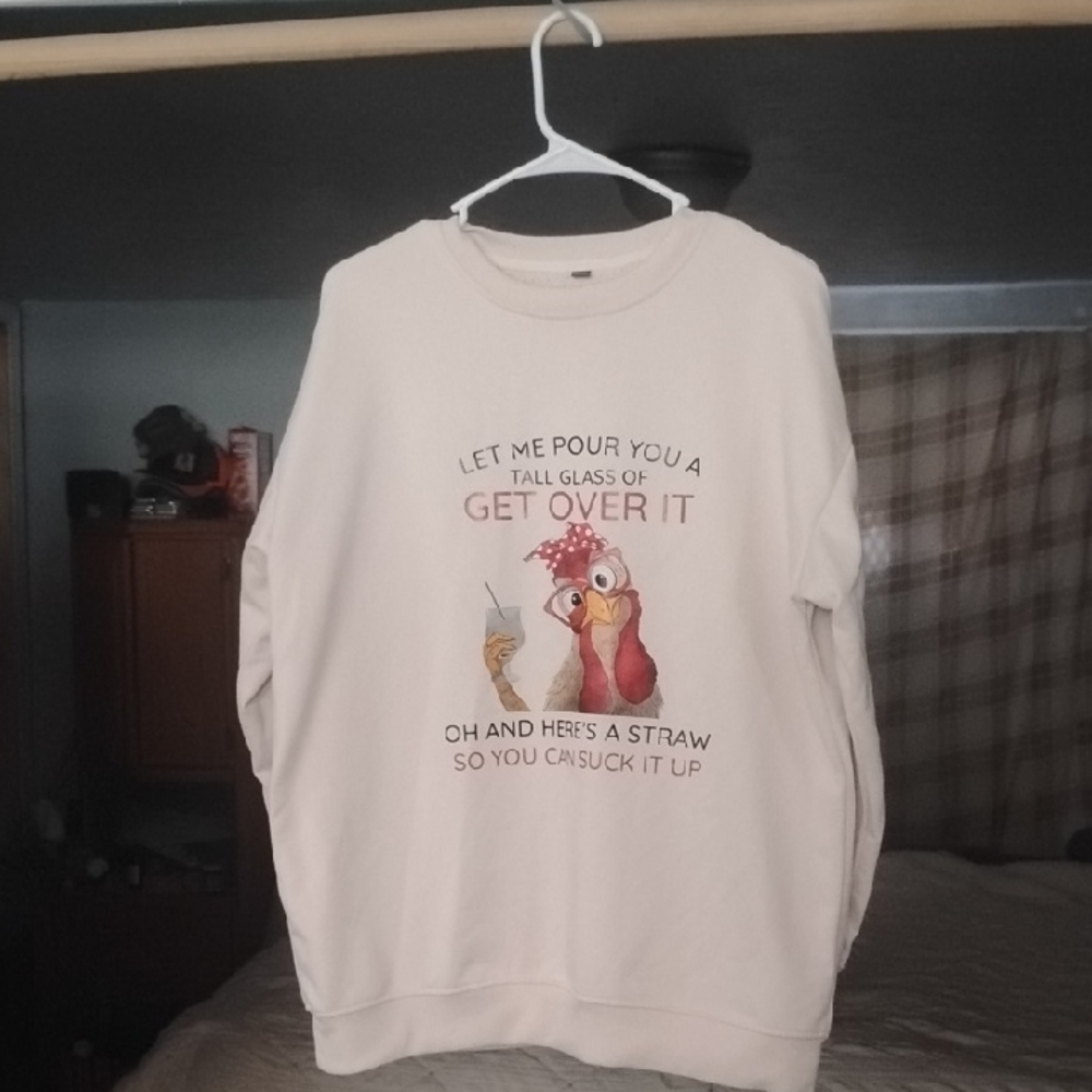 Cream Graphic Sweatshirt